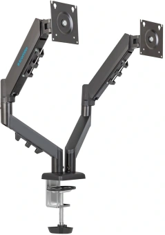 Кронштейн для мониторов ЖК Kromax OFFICE-14 черный 15"-32" макс.10кг настольный поворот и наклон - купить недорого с доставкой в интернет-магазине