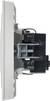 Розетка силов. IEK Brite РСР14-1-0-БрБ BR-R14-16-K01-F одинар. скрыт. зазем. штор. IP20 белый (упак.:1шт) - купить недорого с доставкой в интернет-магазине