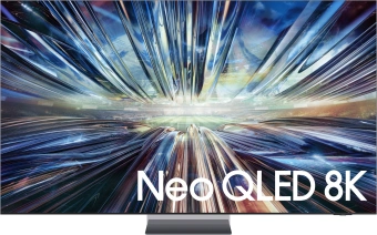 Телевизор QLED Samsung 75" QE75QN900DUXRU Series 9 нержавеющая сталь 8K Ultra HD 120Hz DVB-T2 DVB-C DVB-S2 USB WiFi Smart TV (RUS) - купить недорого с доставкой в интернет-магазине