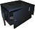 Шкаф коммутационный Lanmaster (TWT-CBWNM-12U-6X6-BK) настенный 12U 600x600мм пер.дв.металл черный