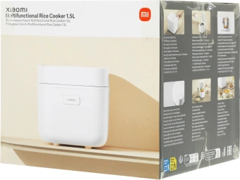 Рисоварка Xiaomi Multifunctional Rice Cooker 1.5L EU 1.5л 380Вт белый - купить недорого с доставкой в интернет-магазине