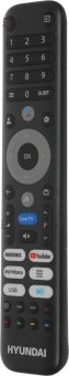 Телевизор LED Hyundai 43" H-LED43BU7011 Google TV Frameless Metal черный 4K Ultra HD 60Hz MEMC DVB-T DVB-T2 DVB-C DVB-S DVB-S2 USB WiFi Smart TV - купить недорого с доставкой в интернет-магазине