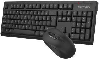 Клавиатура + мышь A4Tech Fstyler FG1200S клав:черный мышь:черный USB беспроводная Multimedia - купить недорого с доставкой в интернет-магазине