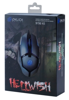 Мышь Оклик 915G HELLWISH V2 черный/серый оптическая 4800dpi USB 6but (1003993) - купить недорого с доставкой в интернет-магазине