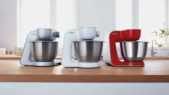 Кухонная машина Bosch MUM58251 планетар.вращ. 1000Вт белый/серый - купить недорого с доставкой в интернет-магазине