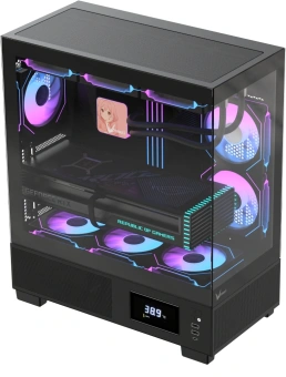 Корпус Formula Crystal E1 Floe черный без БП ATX 5x120mm 3x140mm 2xUSB3.0 1xUSB3.1 audio bott PSU - купить недорого с доставкой в интернет-магазине