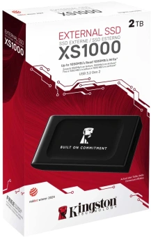 Накопитель SSD Kingston USB3.2 Gen2 2TB SXS1000/2000GA XS1000 черный - купить недорого с доставкой в интернет-магазине