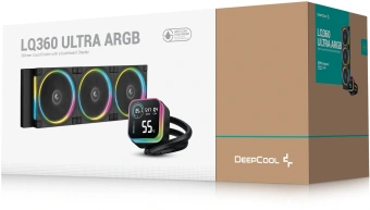 Система водяного охлаждения Deepcool LQ360 Ultra ARGB Soc-AM5/AM4/1200/1700/1851 черный 4-pin 32dB Al LCD 350W 1900gr Ret (R-LQ360-BKASMC-G-1) - купить недорого с доставкой в интернет-магазине