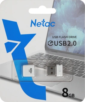 Флеш Диск Netac 8GB U116 NT03U116N-008G-20WH USB2.0 белый - купить недорого с доставкой в интернет-магазине