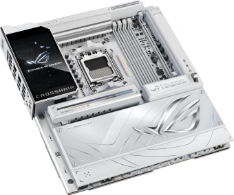 Материнская плата Asus ROG CROSSHAIR X870E GLACIAL Socket AM5 AMD X870E 4xDDR5 ATX AC`97 8ch(7.1) 2x10Gg RAID - купить недорого с доставкой в интернет-магазине