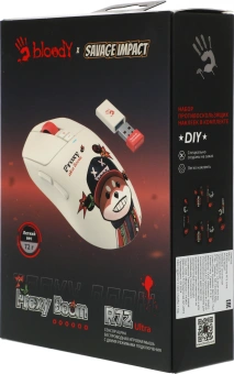 Мышь A4Tech Bloody R72 Ultra Proxy Boom бежевый оптическая 20000dpi беспров. USB-C 6but (R72 ULTRA) - купить недорого с доставкой в интернет-магазине