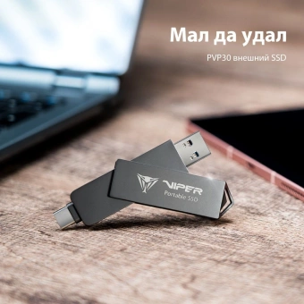 Накопитель SSD Patriot USB3.2 Gen2 1TB PVP301TB28UDG PVP30 Viper черный - купить недорого с доставкой в интернет-магазине