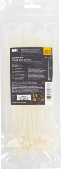 Хомут IEK UHH31-D036-200-100 200x3.6мм (упак:100шт) нейлон белый - купить недорого с доставкой в интернет-магазине
