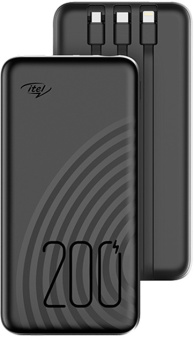 Мобильный аккумулятор Itel Super Slim Star100C 10000mAh 2.1A черный - купить недорого с доставкой в интернет-магазине