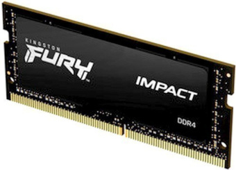 Память DDR4 8GB 3200MHz Kingston KF432S20IB/8 Fury Impact RTL PC4-25600 CL20 SO-DIMM 260-pin 1.2В single rank Ret - купить недорого с доставкой в интернет-магазине