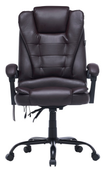 Кресло Cactus с вибромассажем CS-CHR-OC03M-BR темно-коричневый эко.кожа с подголов. крестов. - купить недорого с доставкой в интернет-магазине