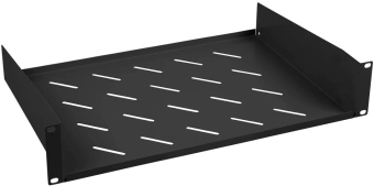 Полка стационарная Cabeus SH-J017-2U-315-BK 2U нагр.:20кг. 19" 315мм черный - купить недорого с доставкой в интернет-магазине