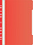 Папка-скоросшиватель Бюрократ PS-P20RED A4 прозрач.верх.лист боков.перф. пластик красный 0.12/0.16