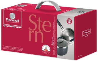 Ковш Rondell Stern RDS-008 1.9л. d=16см (с крышкой) темно-серый - купить недорого с доставкой в интернет-магазине