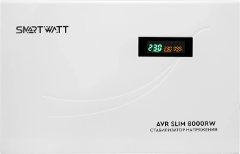 Стабилизатор напряжения Smartwatt AVR Slim 8000RW 8000ВА белый - купить недорого с доставкой в интернет-магазине