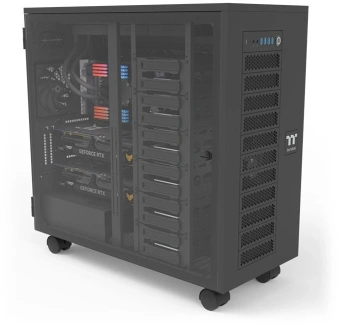 Корпус Thermaltake AX700 Glass черный без БП XL-ATX 18x120mm 18x140mm 2x200mm 4xUSB3.0 audio bott PSU - купить недорого с доставкой в интернет-магазине