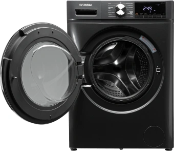 Стиральная машина Hyundai WFD8401 класс: B загр.фронтальная макс.:8кг (с сушкой) темно-серый инвертор - купить недорого с доставкой в интернет-магазине