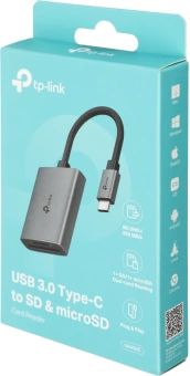 Устройство чтения карт памяти USB Type-C TP-Link UA430C серый - купить недорого с доставкой в интернет-магазине