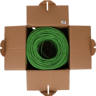 Кабель информационный ITK LC1-C5E04-122 кат.5E UTP 4 пары 24AWG нг(А)-LSLTx внутренний 305м зеленый - купить недорого с доставкой в интернет-магазине