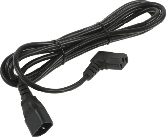 Шнур питания Hyperline PWC-IEC13A-IEC14-3.0-BK C13-С14 проводник.:3x1.0мм2 3м 10А (упак.:1шт) черный - купить недорого с доставкой в интернет-магазине