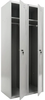 Шкаф для одежды Практик LS 21-80 прямой 813x500x1830мм серый (S23099552102) - купить недорого с доставкой в интернет-магазине