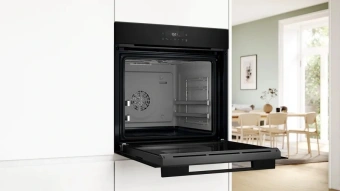 Духовой шкаф Электрический Bosch Serie 6 HJG852YB0T черный - купить недорого с доставкой в интернет-магазине