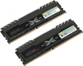 Память DDR4 2x8GB 3600MHz Silicon Power SP016GXLZU360BDB Xpower Turbine RGB RTL Gaming PC4-28800 CL18 DIMM 288-pin 1.35В kit single rank с радиатором Ret - купить недорого с доставкой в интернет-магазине