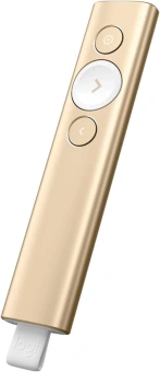 Презентер Logitech Spotlight Radio USB (30м) золотистый - купить недорого с доставкой в интернет-магазине