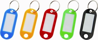 Бирка для ключей Silwerhof Daily инфо-окно ассорти (упак.:100шт) пластиковый пакет - купить недорого с доставкой в интернет-магазине