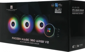 Система водяного охлаждения Thermalright Frozen Magic 360 V2 ARGB Soc-AM5/AM4/1200/1700/1851 черный 4-pin 28dB Al Ret (F-MAGIC-360-BL-ARGB-V2) - купить недорого с доставкой в интернет-магазине