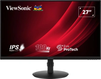 Монитор ViewSonic 27" VA2708-HDJ черный IPS LED 16:9 HDMI матовая HAS Piv 250cd 178гр/178гр 1920x1080 100Hz VGA DP FHD 6.1кг - купить недорого с доставкой в интернет-магазине
