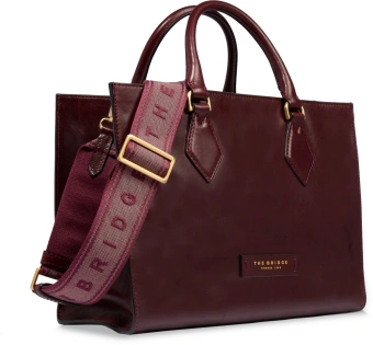 Сумка женская The Bridge Ida 04101501/YF бордовая натур.кожа - купить недорого с доставкой в интернет-магазине