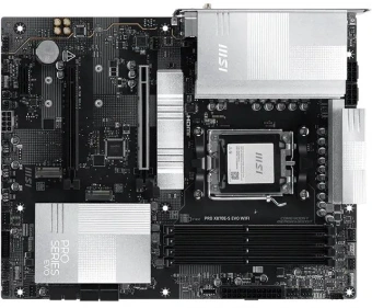 Материнская плата MSI PRO X870E-S EVO WIFI Socket AM5 AMD X870E 4xDDR5 ATX AC`97 8ch(7.1) 5Gigabit RAID+HDMI - купить недорого с доставкой в интернет-магазине
