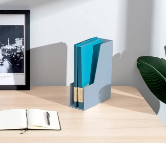 Лоток вертикальный Deli NS022BLUE Nusign 308x249x91мм синий - купить недорого с доставкой в интернет-магазине