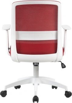 Кресло Cactus CS-WMC333-RD темно-красный сиденье темно-красный сетка/ткань низк.спин. крестов. пластик пластик белый - купить недорого с доставкой в интернет-магазине