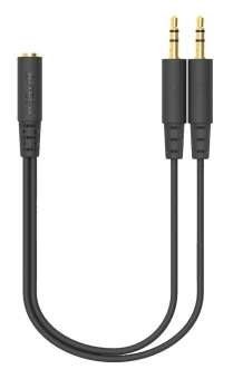 Адаптер аудио A4Tech AD-4P Jack 3.5 (f)/2xJack 3.5 (m) 0.2м. черный - купить недорого с доставкой в интернет-магазине