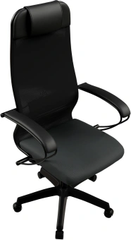 Кресло Метта ErgoLife Set 11 черный сиденье черный сетка с подголов. крестов. металл хром - купить недорого с доставкой в интернет-магазине