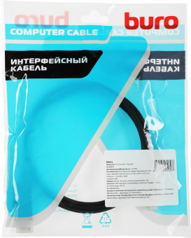 Кабель аудио-видео Buro miniDisplayport (m)/DisplayPort (m) 1.5м. позолоч.конт. черный (MDP-DP) - купить недорого с доставкой в интернет-магазине