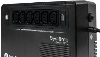 Источник бесперебойного питания Systeme Electriс BV BVSE600I 360Вт 600ВА черный - купить недорого с доставкой в интернет-магазине