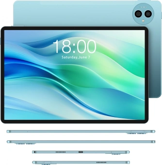 Планшет Teclast P50 T606 (1.6) 8C RAM6Gb ROM128Gb 11" IPS 1280x800 4G 1Sim Android 14 голубой 13Mpix 5Mpix BT WiFi microSD 1Tb 8000mAh - купить недорого с доставкой в интернет-магазине