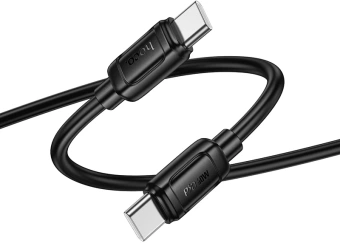 Кабель Hoco X115 51998 USB-C-USB-C 1.2м черный - купить недорого с доставкой в интернет-магазине