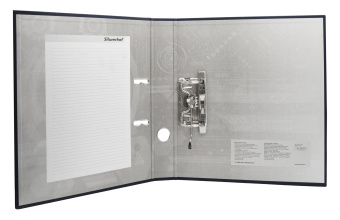 Папка-регистратор Silwerhof A4 50мм ПВХ/бумага черный без. окант. сборная смен.карм. на кор. - купить недорого с доставкой в интернет-магазине