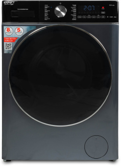 Стиральная машина Kraft TCH-HDD8597SDB класс: B загр.фронтальная макс.:8кг (с сушкой) серый инвертор - купить недорого с доставкой в интернет-магазине