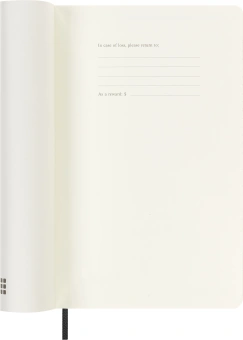 Ежедневник Moleskine ACADEMIC SOFT Large 130х210мм датир.18мес 592стр. мягкая обложка черный - купить недорого с доставкой в интернет-магазине