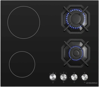 Газовая варочная поверхность Maunfeld EEHG.642VC.2CB/KG черный - купить недорого с доставкой в интернет-магазине